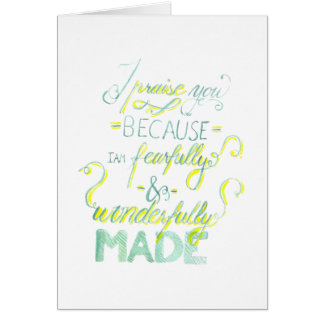 Fearfully and Wonderfully Made Cards