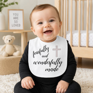 Fearfully and Wonderfully Made Christian Baby Bib