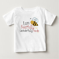 Fearfully and Wonderfully Made Christian Kids Baby T-Shirt