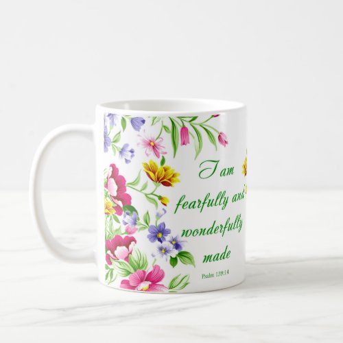 Fearfully and wonderfully made coffee mug