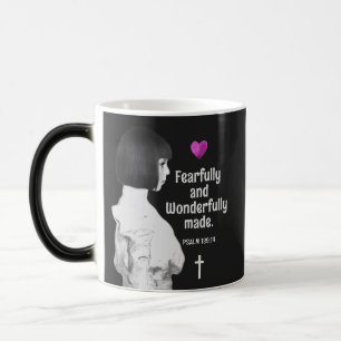 Fearfully and Wonderfully Made Cute Girl Christian Color Morph Mug