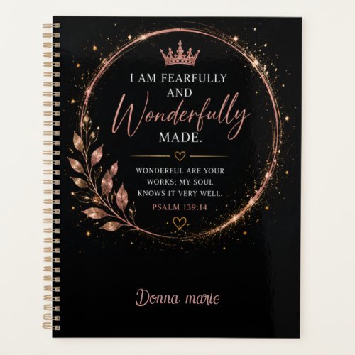 Fearfully and Wonderfully Made Faith  Planner