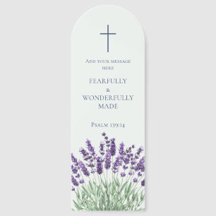 Fearfully and Wonderfully Made Floral Christian Bookmarks