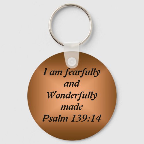 Fearfully and Wonderfully Made Keychain