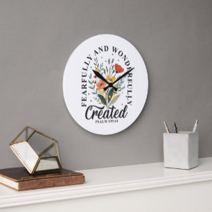 Fearfully and Wonderfully Made Large Clock