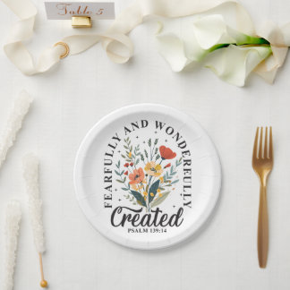 Fearfully and Wonderfully Made Paper Plates