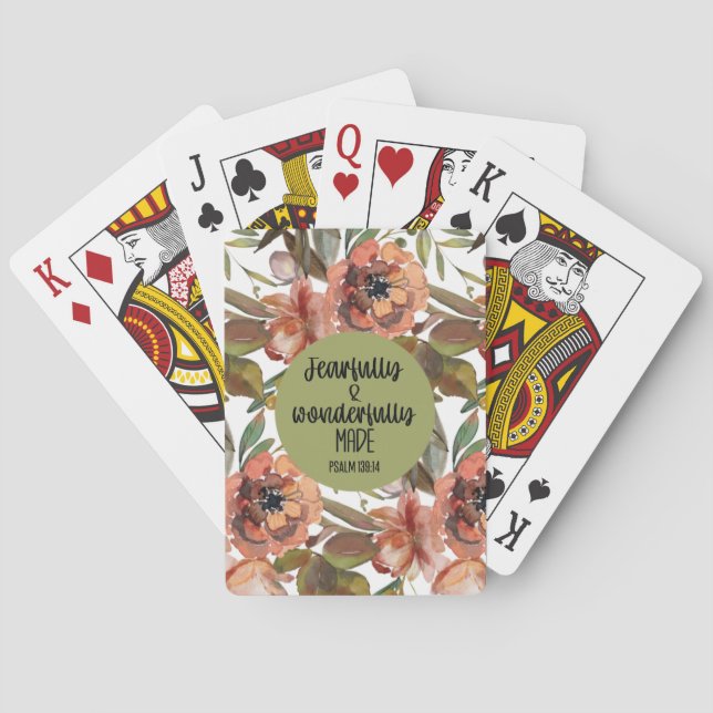 Fearfully and Wonderfully Made Playing Cards (Back)