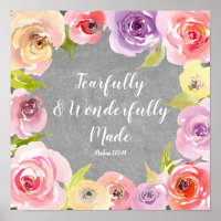 Fearfully and wonderfully made poster