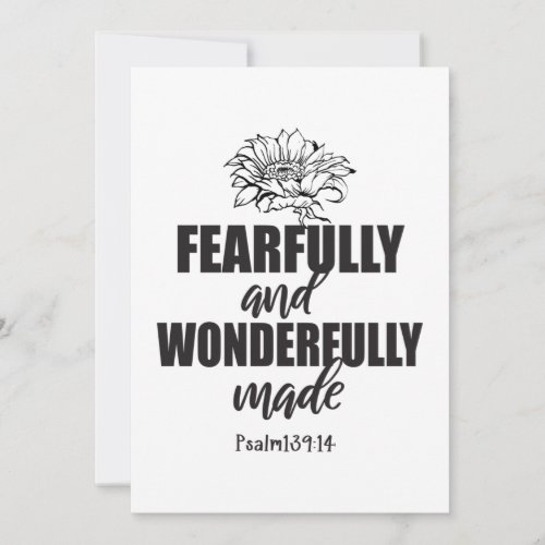 Fearfully And Wonderfully Made Psalm 139 14 Save The Date