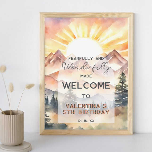 Fearfully and Wonderfully Made Psalm 139 Birthday Poster (Creator Uploaded)