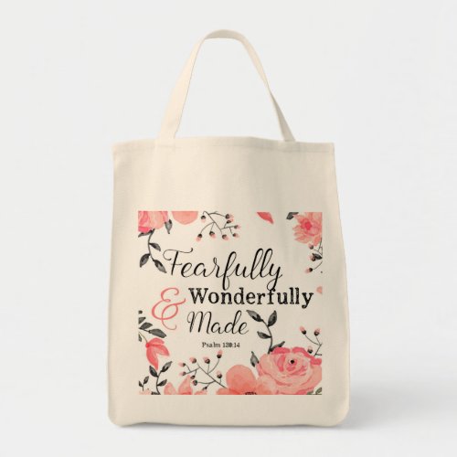 Fearfully and Wonderfully Made Tote Bag