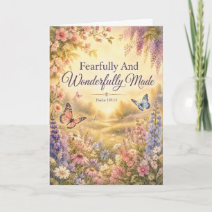 Fearfully And Wonderfully Made Watercolor Card