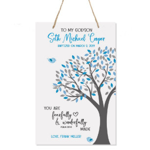 Fearfully Made Godson's 8" x 12" Wall Sign