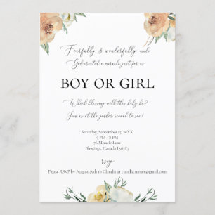 Fearfully & Wonderfully Made Gender Reveal Invite