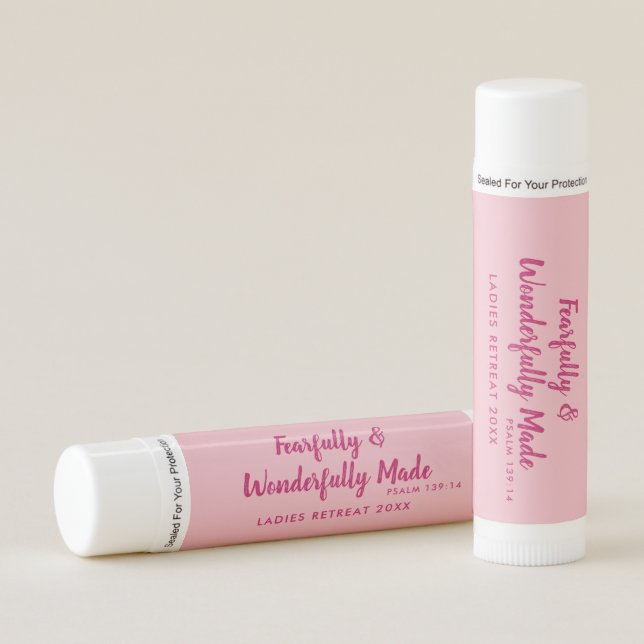Fearfully & Wonderfully Made Ladies Retreat Favor Lip Balm (Front)