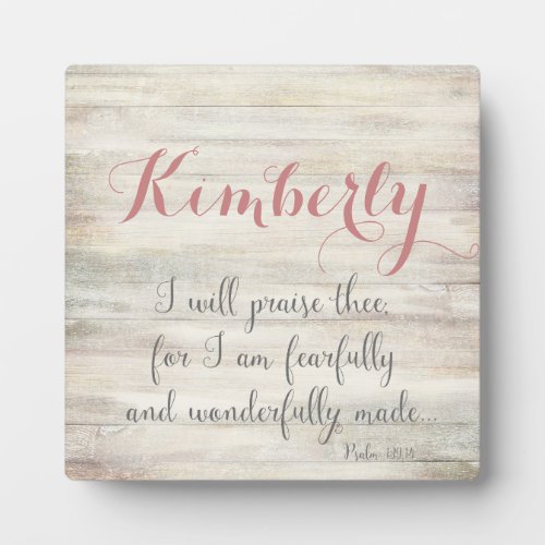 Fearfully  Wonderfully Made _ Ps 13914 Plaque