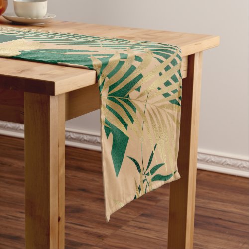 Fearfully  Wonderfully Made TaupeDark Green Short Table Runner