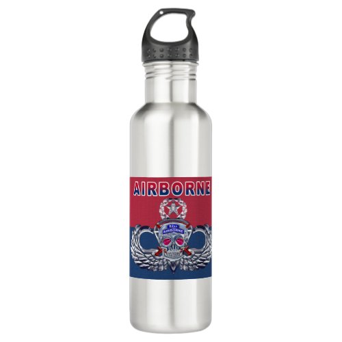 Fearless 82nd Airborne Division Stainless Steel Water Bottle