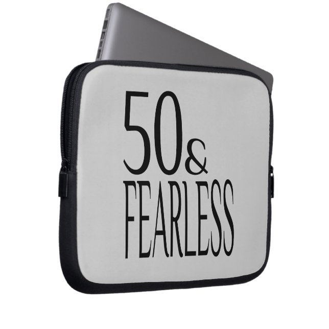 Fearless and Fifty Laptop Sleeve (Front Right)