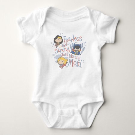 Fearless And Strong Just Like My Mom Baby Bodysuit