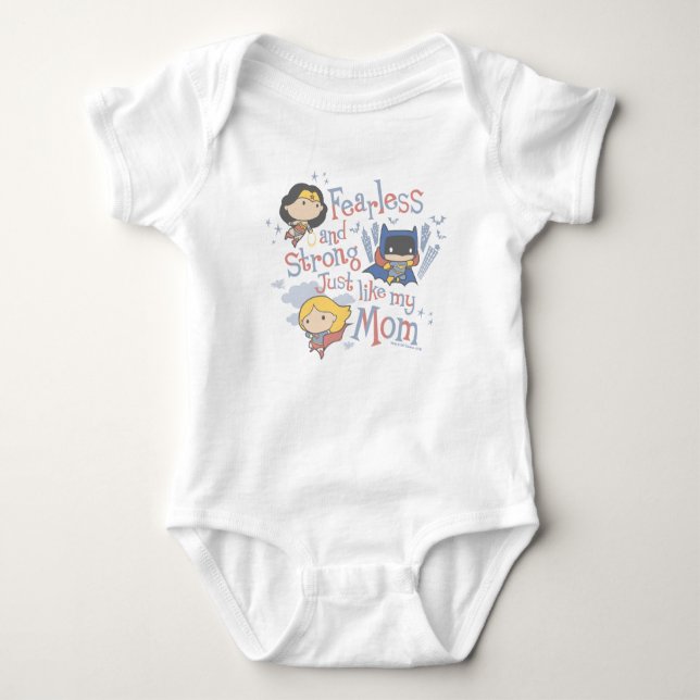 Fearless And Strong Just Like My Mom Baby Bodysuit (Front)