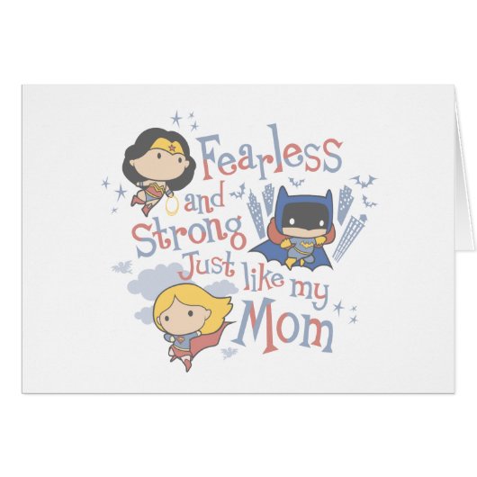Fearless And Strong Just Like My Mom Cards (Front Horizontal)