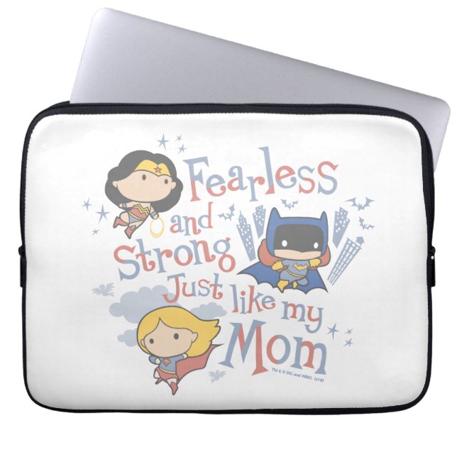 Fearless And Strong Just Like My Mom Laptop Sleeve (Front)