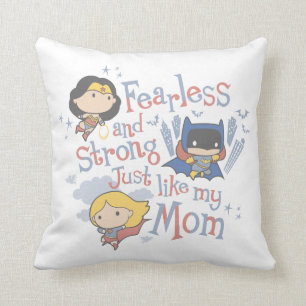 Fearless And Strong Just Like My Mom Throw Pillow