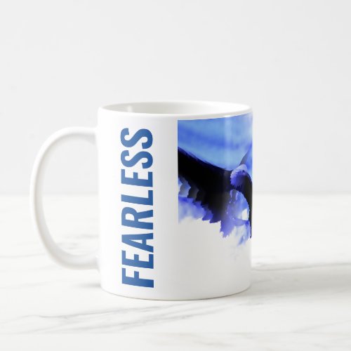 Fearless Bald Eagle Motivational Courage Artwork Coffee Mug