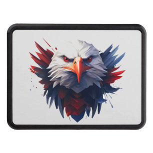 Fearless Bald Eagle patriotic Hitch Cover
