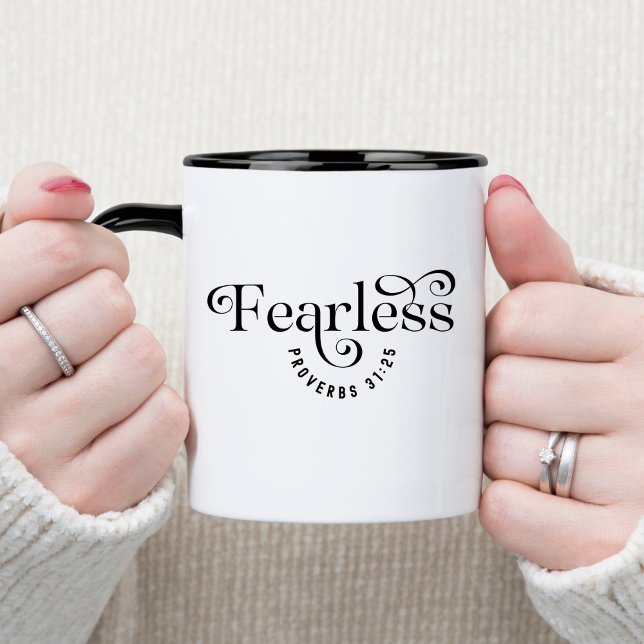 Fearless Bible Verse Christian Coffee Mug (Creator Uploaded)
