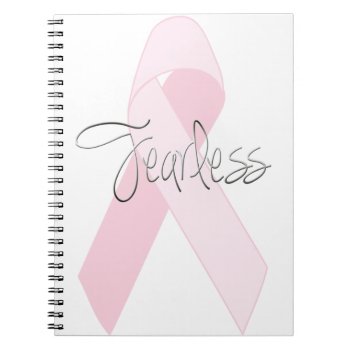 Fearless Breast Cancer Journal Or Sketch Book by JoleeCouture at Zazzle