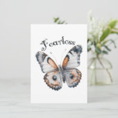 Fearless Butterfly Watercolor Graphic Design, Fear (Standing Front)