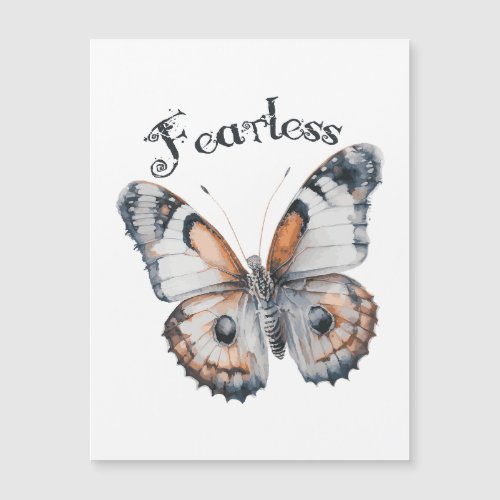 Fearless Butterfly Watercolor Graphic Design Fear