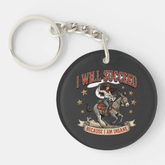 Fearless Cowgirl Western Adventure Ride Keychain