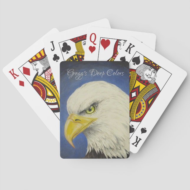“Fearless” Eagle Art Playing Cards (Back)