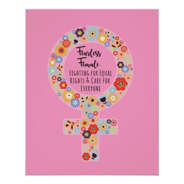 Fearless Female Pink Poster (Front)