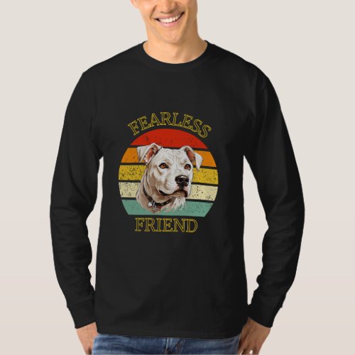 Fearless Friend Dogo Argentino Vintage Design T_Shirt