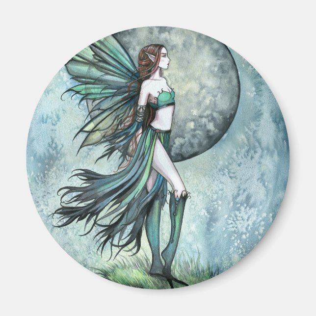 Fearless Gothic Fantasy Molly Harrison Fairy Art Magnet (Front)