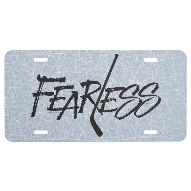 Fearless (Hockey) License Plate (Front)