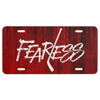 Fearless (Hockey) License Plate