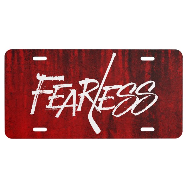 Fearless (Hockey) License Plate (Front)