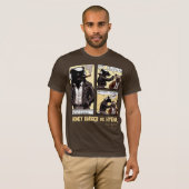 FEARLESS Honey Badger Fights a Hyena T-Shirt (Front Full)