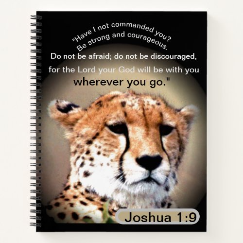 Fearless Journey Cheetah Tear Marks  Joshua 19  Notebook