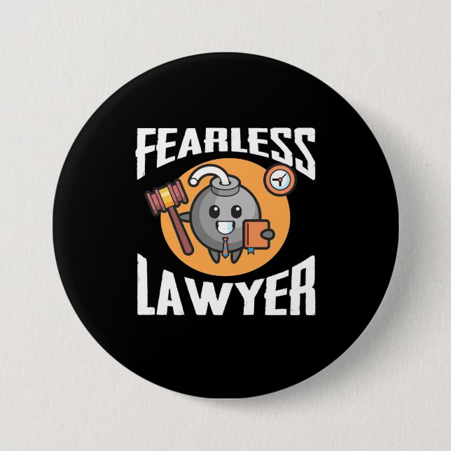 Fearless Lawyer Button (Front)