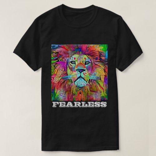 FEARLESS LION PATRIOT T_SHIRTS TEES