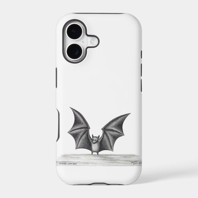 Fearless Little Bat Iphone Case (Back)