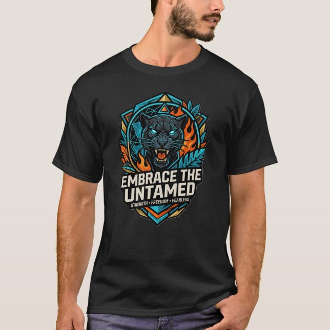 Fearless Panther Shirt – Born Untamed Beast Mode  (Front)