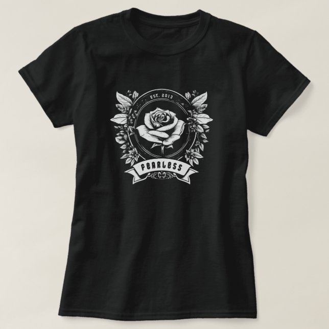 Fearless personalised emblem  T-Shirt (Design Front)