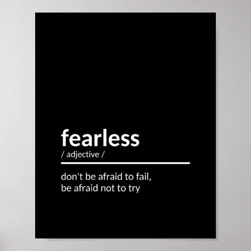 Fearless Quote Poster